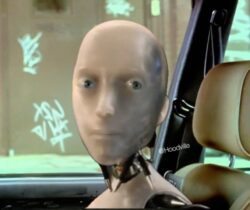 My Tesla Robot after I ask it to switch seats after getting pulled over